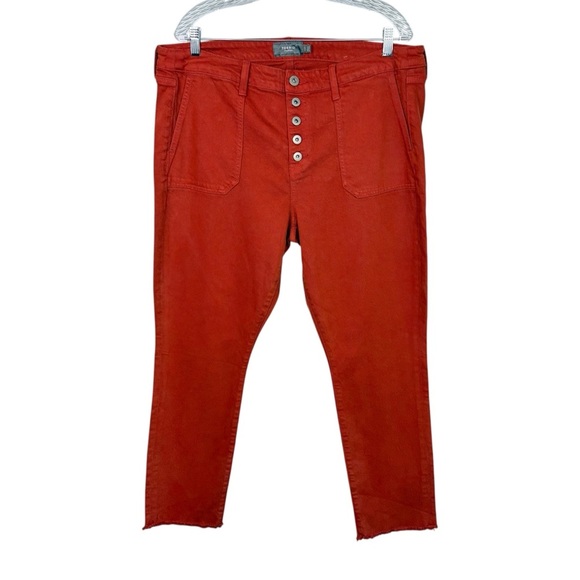 Torrid Picante Mom Straight Vintage Stretch High-Rise Jean Raw Hem Size 14 Tall - Picture 2 of 8